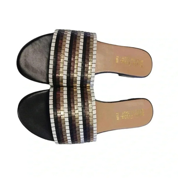 Bella Vita Eli- Italy Woven Slide Sandals  Size 7.5 - Picture 5 of 10